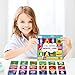 Hebayy CVC Word Matching Game, 72 PCS CVC Words Memory Matching Cards for Toddlers 36 Pairs Memory Cards Educational Toys for Preschool Boys & Girls 4 5 6 Years Old