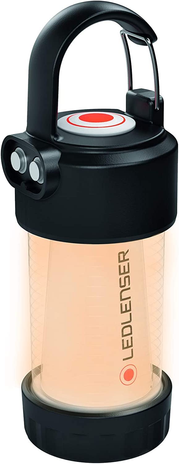 Ledlenser MH4 Stirn- und Mehrzwecklampe, Jagen, Angeln, Befestigungsclip, Akku- oder Batteriebetrieb möglich, 400 Lumen & ML4 Warm Light LED Laterne, aufladbar 14500 Akku, 300 Lumen, blendfrei