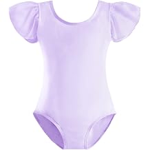 Stelle Girls Ballet Leotard Ruffle Short Sleeve for Dance Gymnastics