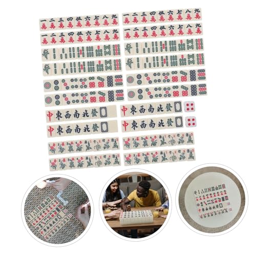 Jeu de mahjong chinois Toddmomy petit cadeau idéal de loisirs
