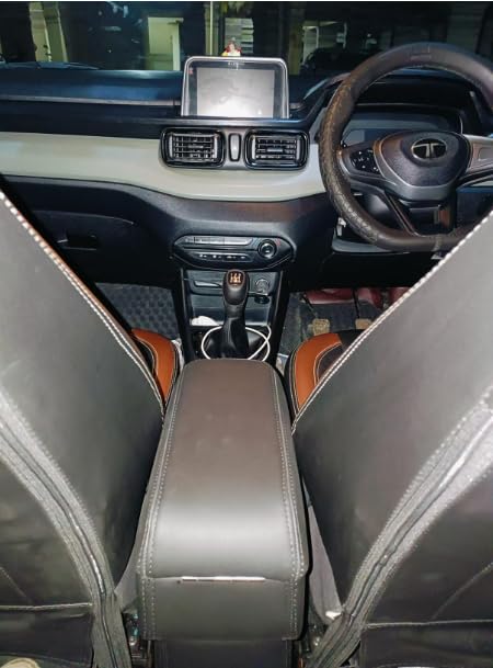 Image of PABLA 2.0 High-End Car Center Armrest with Storage Compartment and Ultimate Comfort for TATA ALTROZ (Black)