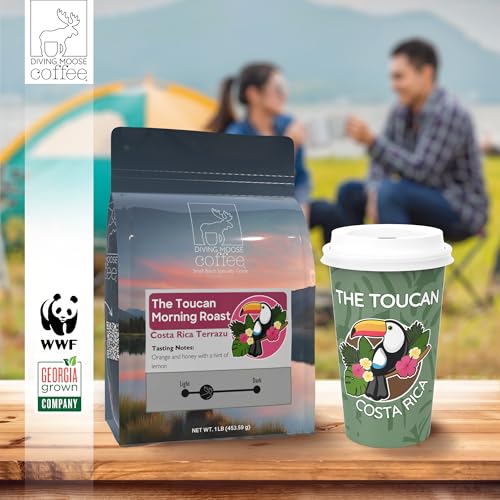 Diving Moose Coffee - The Toucan Costa Rica Terrazu Café Tostado miniatura 6