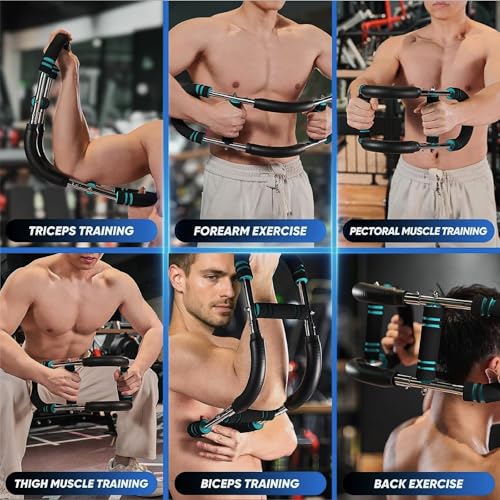 Saker Twister Arm Trainer – Adjustable Forearm Strengthener – Exercise Equipment for Men & Women – Chest Workout Equipment – Portable Spring Resistance – Home Workout Suspension Trainer – 40-90lb - Thumbnail 3