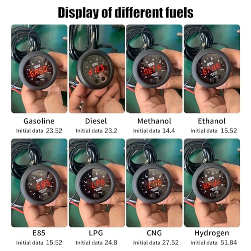 image for ZHSYMX New Upgrade Digital Wideband Air/Fuel Ratio AFR Gauge - 2