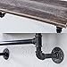 MBQQ 1 Tier Shelving Bathroom Pipe Shelves with Towel Bar Over Toilet, 24 inch Pine Wood Floating Shelves for Wall Mounted Bedroom,Kitchen, Farmhouse, Living Room