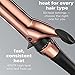 INFINITIPRO BY CONAIR Rose Gold Titanium 1 1/2-Inch Curling Iron, 1 ½ inch barrel produces soft waves – for use on medium and long hair