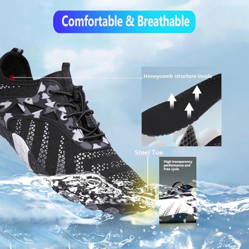 Image of Hike Barefoot Shoes Women Men Pro Water Footwear Wide Toe Box Non-Slip Unisex Athletic Outdoor Running Shoes