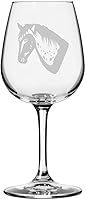 Vista 71 de Abaco Barb Body Horse - Copa de vino grabada multiusos (12.75 onzas)