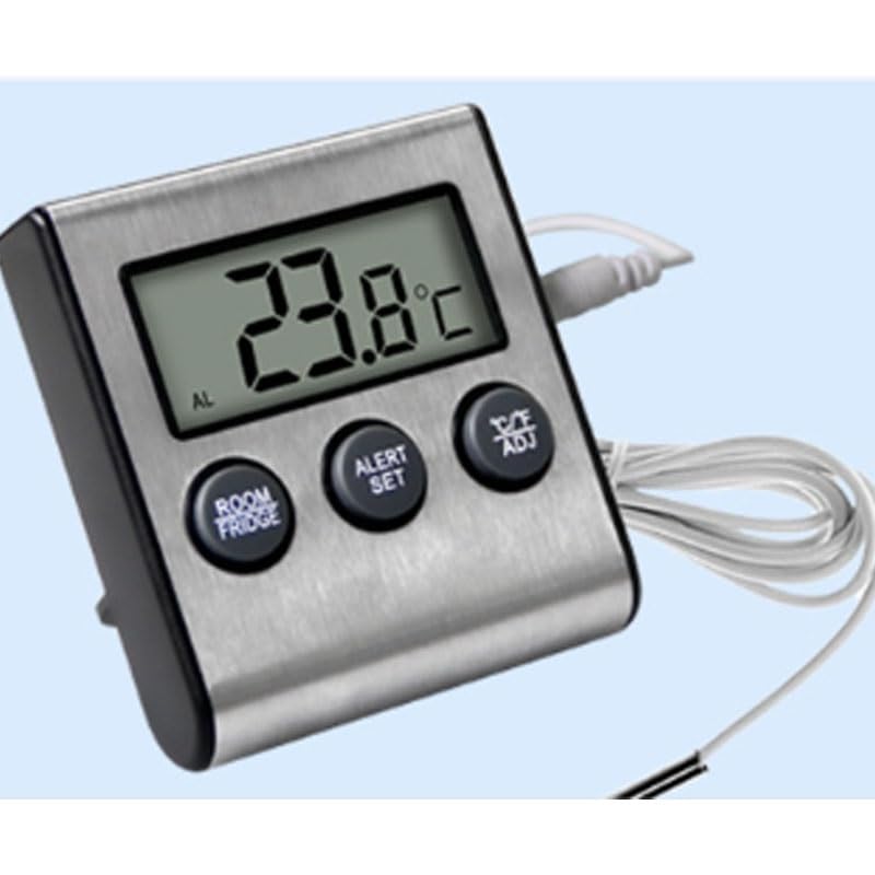 ABS Digital Refrigerator Thermometer Wired Household Kitchen Refrigeration