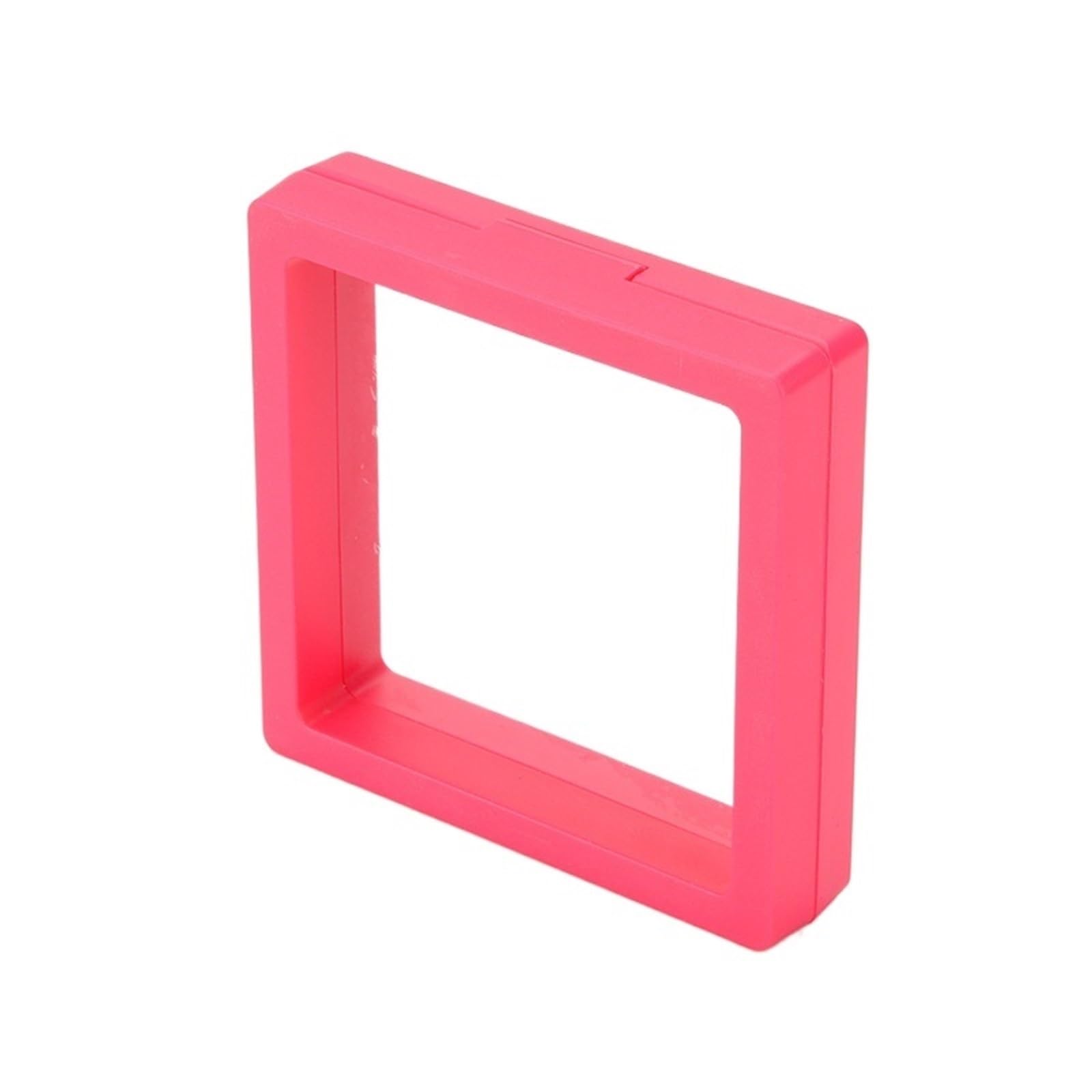 20pcs Colorful Travel PE Film Jewelry Storage Box Set Rings Bracelet Coin Gems Organizer 3D Floating Frame Dustproof Exhibition Decor For Earring Necklace Bracelet(Rose red,7cm)