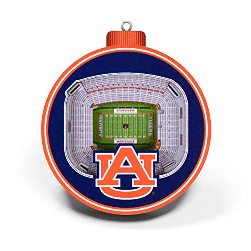 NCAA Auburn Tigers – Jordan-Hare 3D Stadium View Ornament, Team Colors, Large