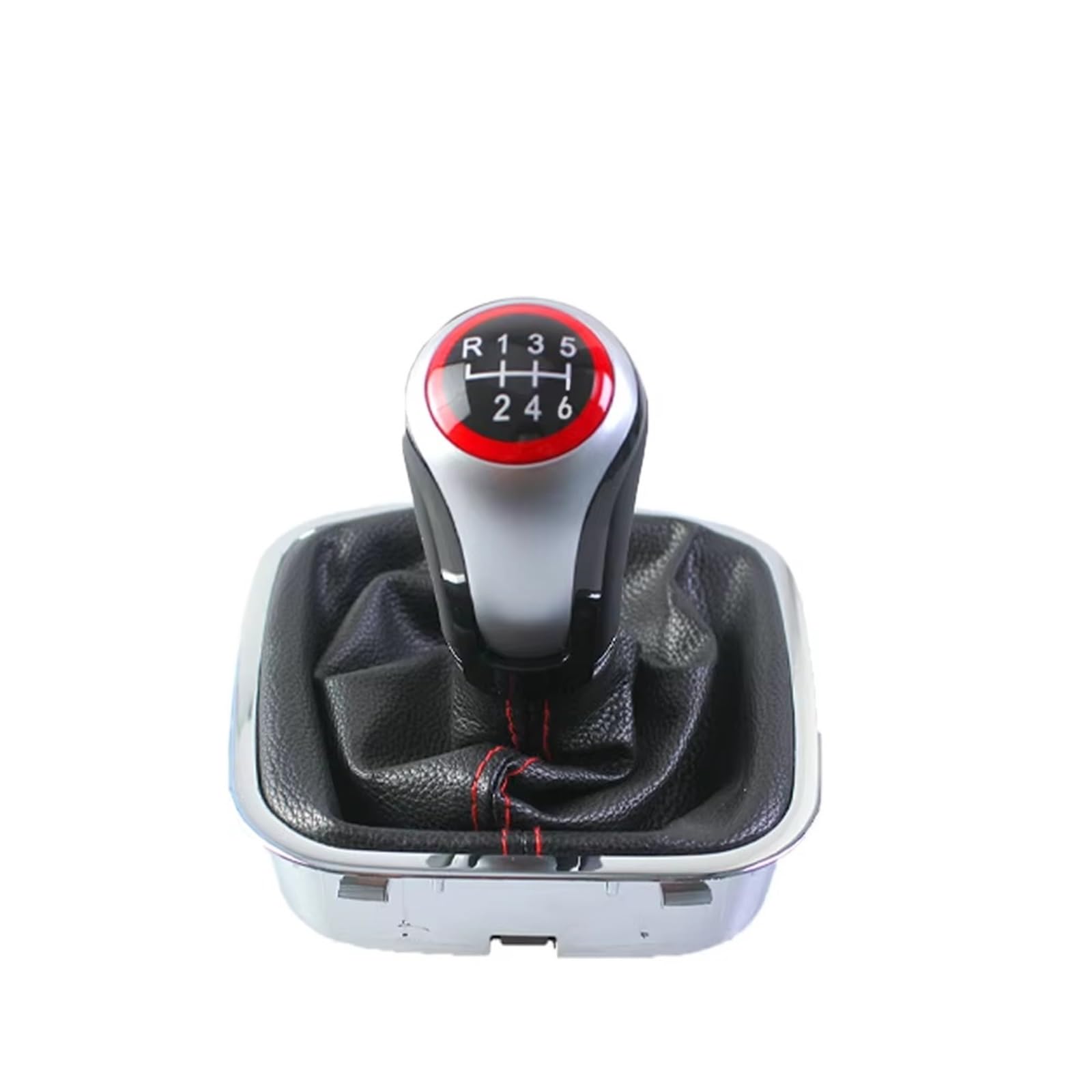 WSBOJXTH Gear Stick Compatible with VW for Polo 6R 6C for Hatchback Sedan 2011-2019 Gear Shift Knob with Cover(6 Speed)