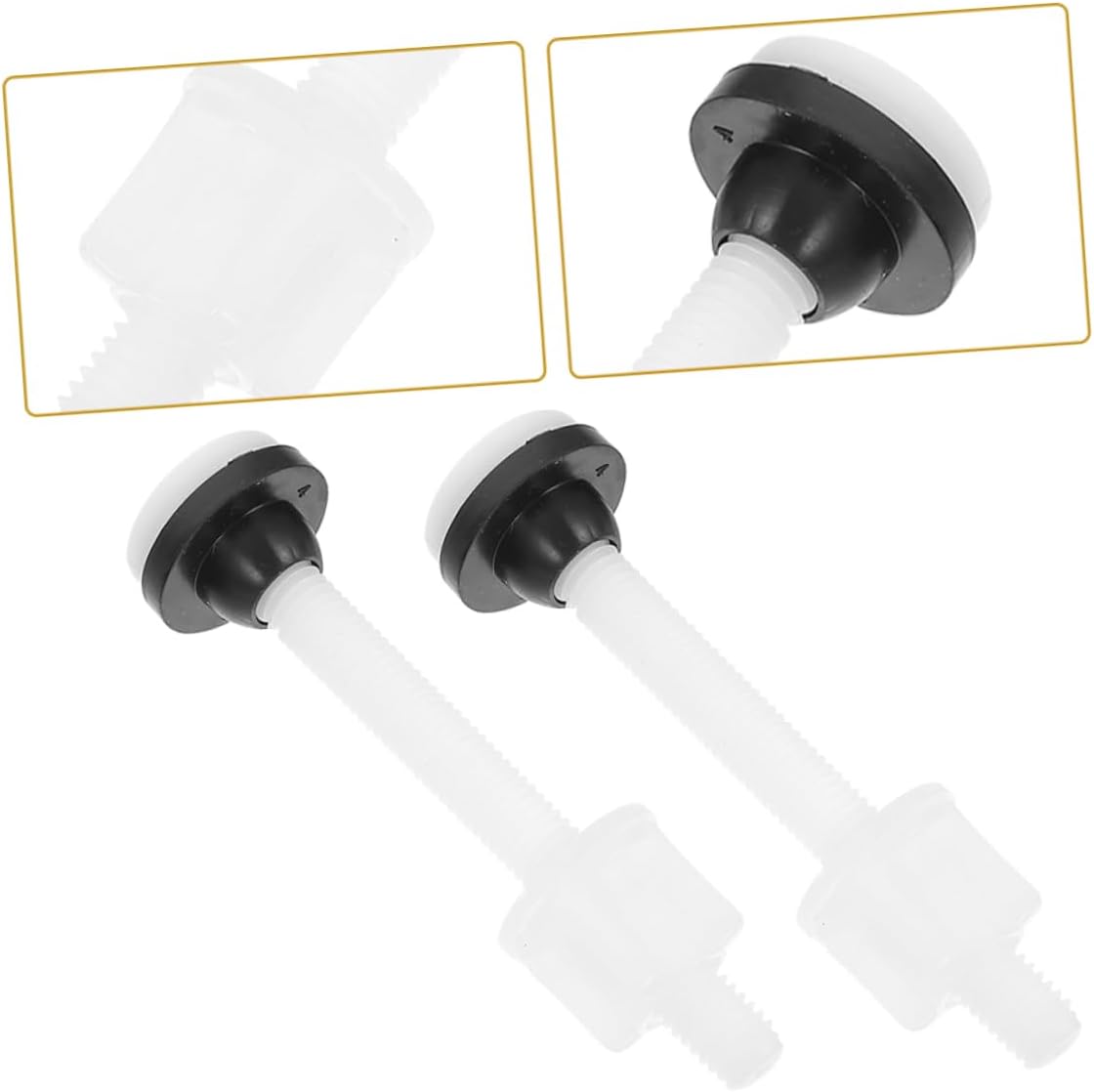 Mobestech 10pcs Toilet Seat Bolts for Old-fashioned Separated Tanks Easy Installation Leak Design Toilet Tank Screws for Performance Compatible