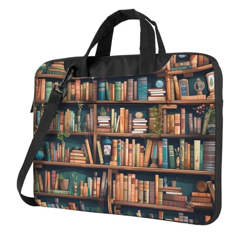Bolso de hombro para laptop KHiry unisex negro miniatura 1