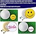 Adhere Golf Ball Markers Personlized Logo Enamel with A Strong Magnetic Hat Clips A Premium Golf Gifts for Golfer (Style O Smile+Gold Birdie)