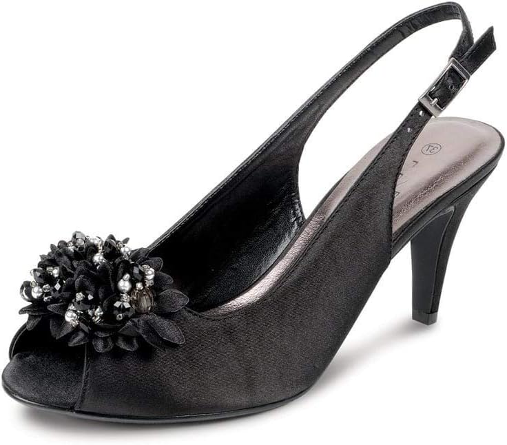 Lunar Sabrina Satin Slingback Court