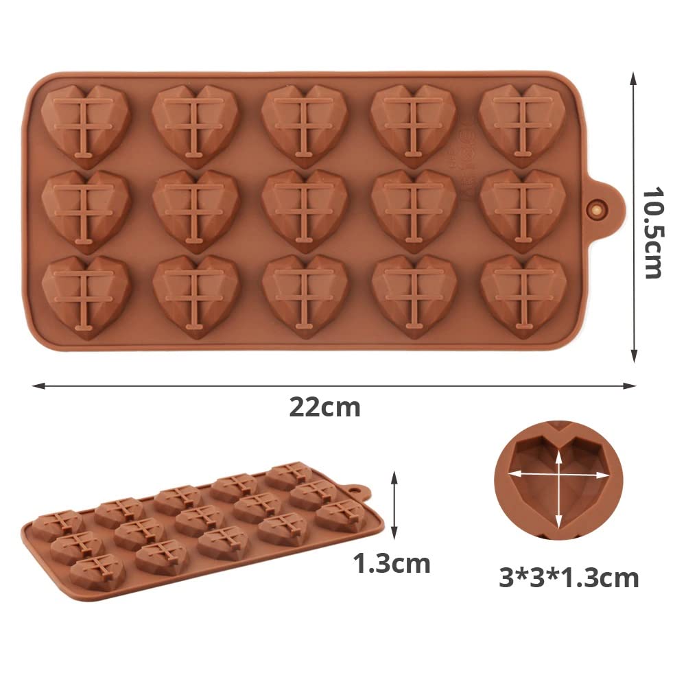 Moule Silicone Selecto Bake – Mini Cœurs (55 Cavités) Rose Adorable Pour Chocolats, Glaçons & Bonbons