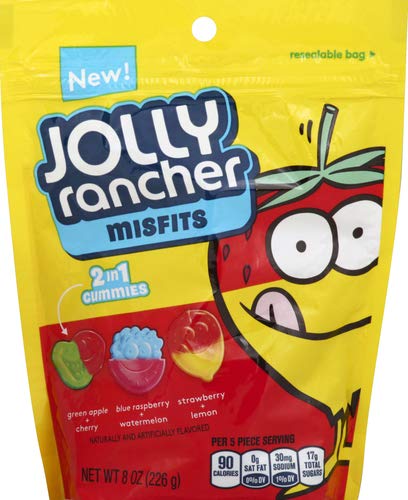 Jolly Rancher MISFITS 2 in 1 Gummies, 8 oz