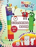 Coloring book Number 1 to 100 Blocks: Coloring Number 1 to 100 blocks: Creative, Colorful Pages for Children in Preschool, Kindergarten, and First Grade