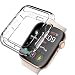 Produktbild qualiquipment Schutzhülle für Apple Watch 44mm 40mm 42mm 38mm iWatch Zubehör Case Bumper Schutz Cover Hülle Silikon TPU (38mm)