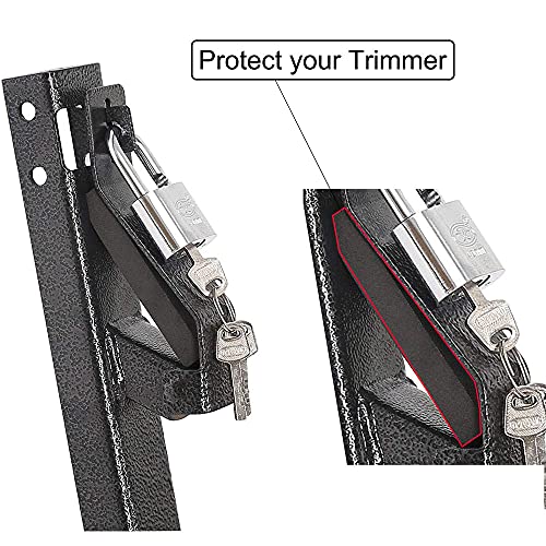 vikofan 3 Place Trimmer Rack Weedater Rack with Locks Fit for Landscape Enclosed Truck and Trailer - Thumbnail 4
