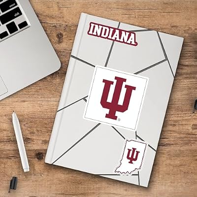 NCAA Indiana Hoosiers Team Decal, 3-Pack