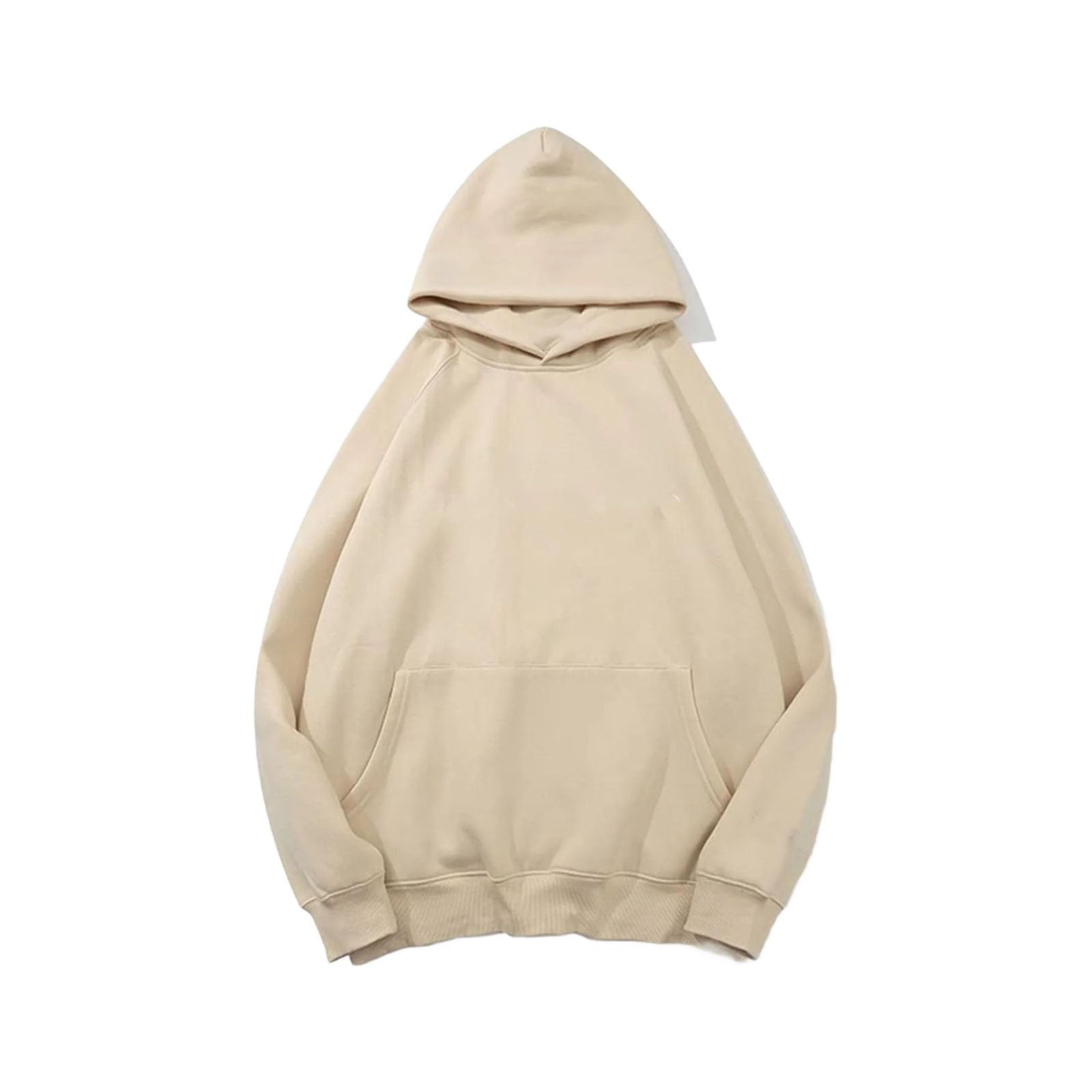 Felpa da donna tinta unita allentata unisex moda street hip hop felpa pullover in cotone