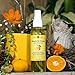 Mandarin Orange Linen and Room Spray, Natural Air Freshener Made with Pure Mandarin Essential Oil, Pillow Spray, Odor Eliminator