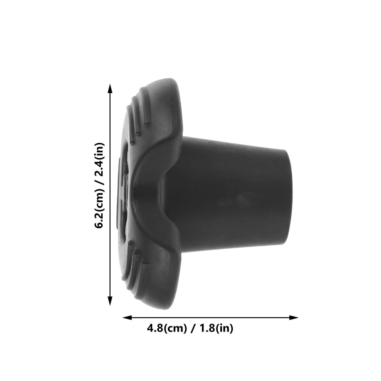 Homoyoyo 8 Punte in Gomma Antiscivolo per Bastoni da Trekking 19Mm – Tappi Terminali di Ricambio per Stampelle Accessori Resistenti e Comfort Antiurto per Escursionismo e Attività Outdoor