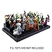 Display Case for Minifigure Action Figures Blocks, Display Box Storage for LEGO Minifigures, Fit for LEGO Lovers,Black