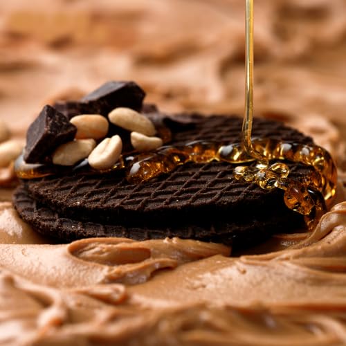 Image of Honey Stinger Organic Peanut Butter Chocolate Waffle, Energy Stroopwafel for Exercise, Endurance and Performance, Sports Nutrition for Home & Gym, Pre & During Workout, 16.96 Ounces (Pack of 16)