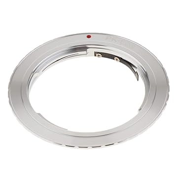 Shayaan PK-EOS Lens Adapter Ring for Pentax PK to Canon EOS EF Mount 550D 7D 5D Rebel XTi Rebel XT -Silver