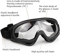 Vista 3 de AOUTACC Airsoft - Juego de equipo de protección, máscara de malla de media cara con protección para los oídos y gafas tácticas para adultos, hombres