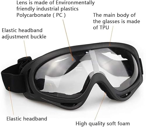 Miniatura 3 de AOUTACC Airsoft - Juego de equipo de protección, máscara de malla de media cara con protección para los oídos y gafas tácticas para adultos, hombres