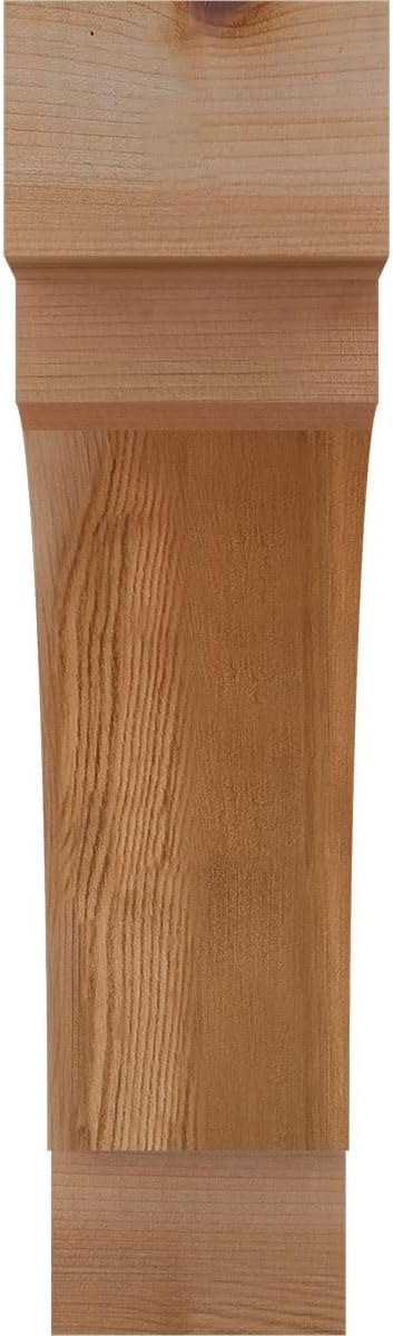 Ekena Millwork BRC04X14X14MRC00SWR 3 1/2"W x 14"D x 14"H Merced Smooth Knee Brace, Western Red Cedar