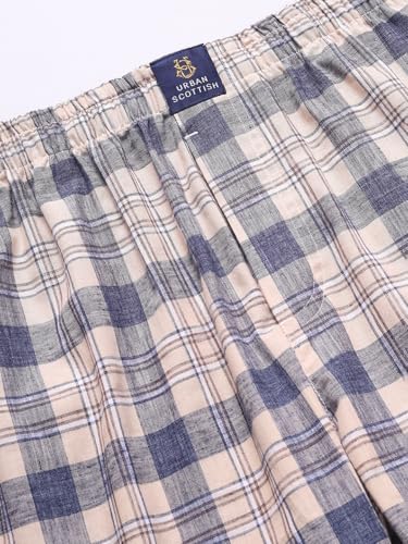 Image of Urban Scottish Men's Lounge Pants 100% Cotton Men's Lounge Night Pant Comfortable Leisure-Wear Lower with an Elastic Waist-Band and Regular Fit Track Pants, Machine Washable Stay at Home