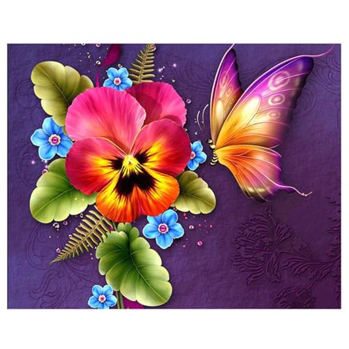 Diamond painting papillon grand format pour decoration murale salon et maison