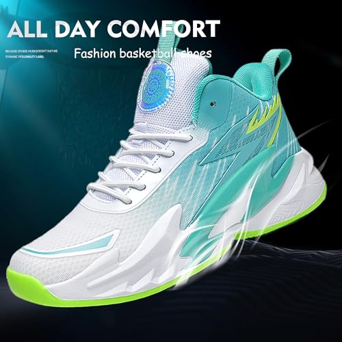 Men Graffiti Basketball Shoes High-Top Sports Shoes Anti-Slip Rubber Soles Indoor Outdoor Sports Running Training Streetwear2