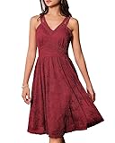 Verschiedene Anlässe: Ob Hochzeiten, Abschlussfeiern, Abendpartys, Geburtstagsfeiern, Date, Cocktail und andere wichtige Anlässe oder der Alltag, dieses Floral Spitzenkleid wird Sie zum schillerndsten unter der Menge machen