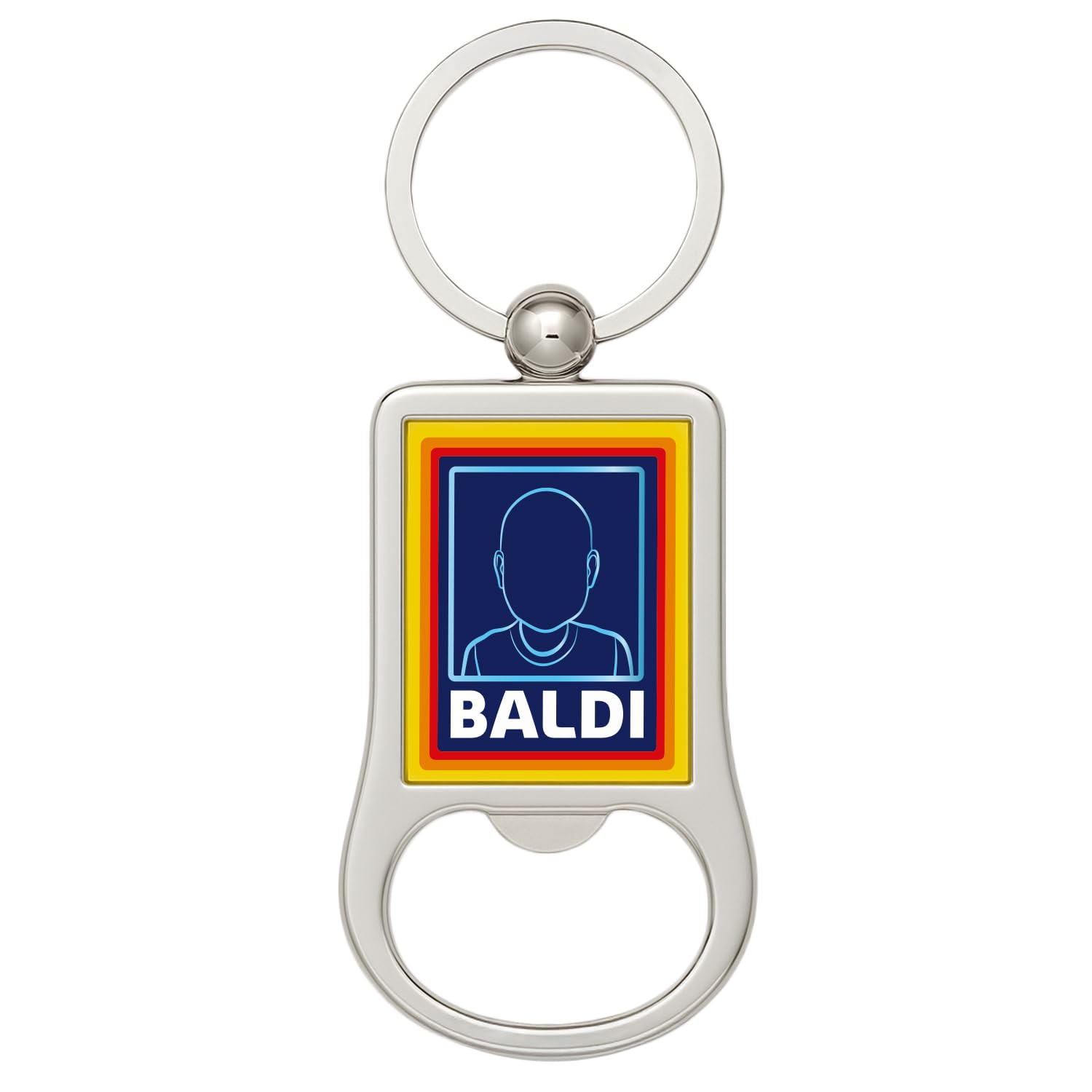 Sc Products Men's Baldi Father's Day Beer Bottle Opener Bald Dad Keyring | Zinc Alloy Funny Bottle Opener Keyrings For Fathers Day Presents | Funny Dad Gifts For | Joke Bald Head Grandad Gifts
