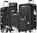 KESSER® 4tlg. Hartschalenkofferset Hartschalenkoffer Reisekoffer Set Reisekofferset Trolley Koffer 4 Rollen ABS-Hartschale Teleskopgriff Inkl. Kofferwaage + Gepäckanhänger Rollkoffer Schloss, S-M-L-XL