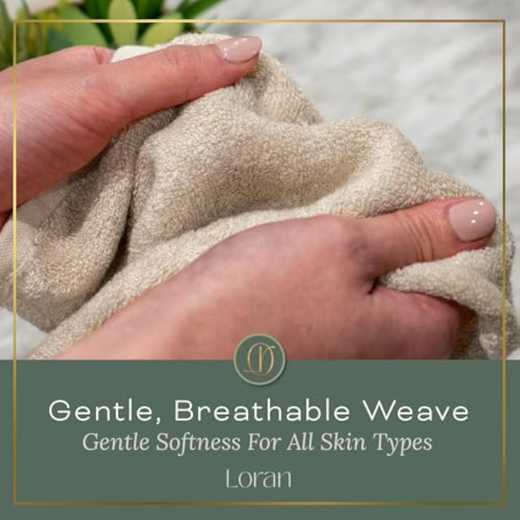 Vanilla Extra Large Washcloths Set of 6, Soft Body Cloths