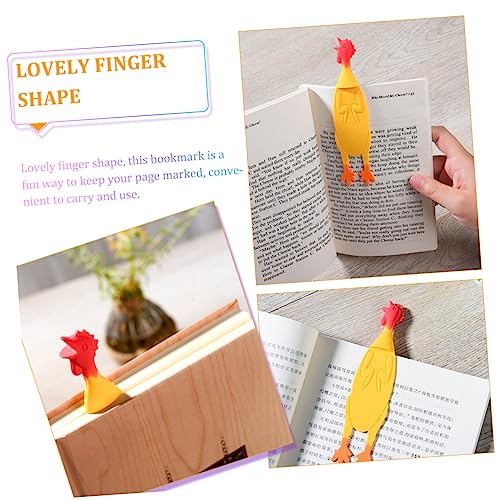 Marque-pages silicone poulet pour ne plus jamais perdre sa page de lecture