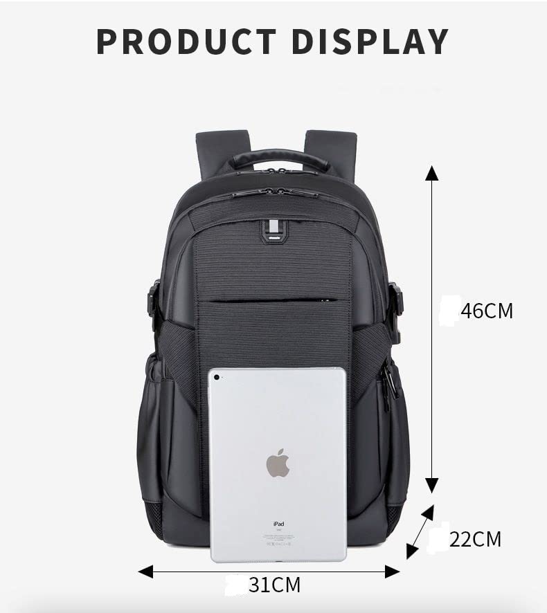 Zaino Unacchio Computer Rucching Business Vallazione Backpack Basse Scuola in Maglio della Porta di Caranda USB Fits15.6 Pollici