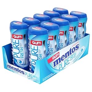Mentos PURE Fresh Mint Kaugummi, 10er Pack