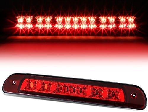 Auto Dynasty Dual Row LED 3rd Third Brake Light Compatible with 2000-2006 Toyota Tundra, Rear Center Cab Cargo Lamp High Mount Stop light, Black Housing