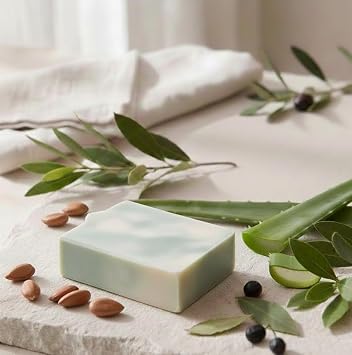 El Yapımı Argan & Aloe Vera Sabunu – Yoğun Nemlendirici, Besleyici ve Onarıcı Bakım