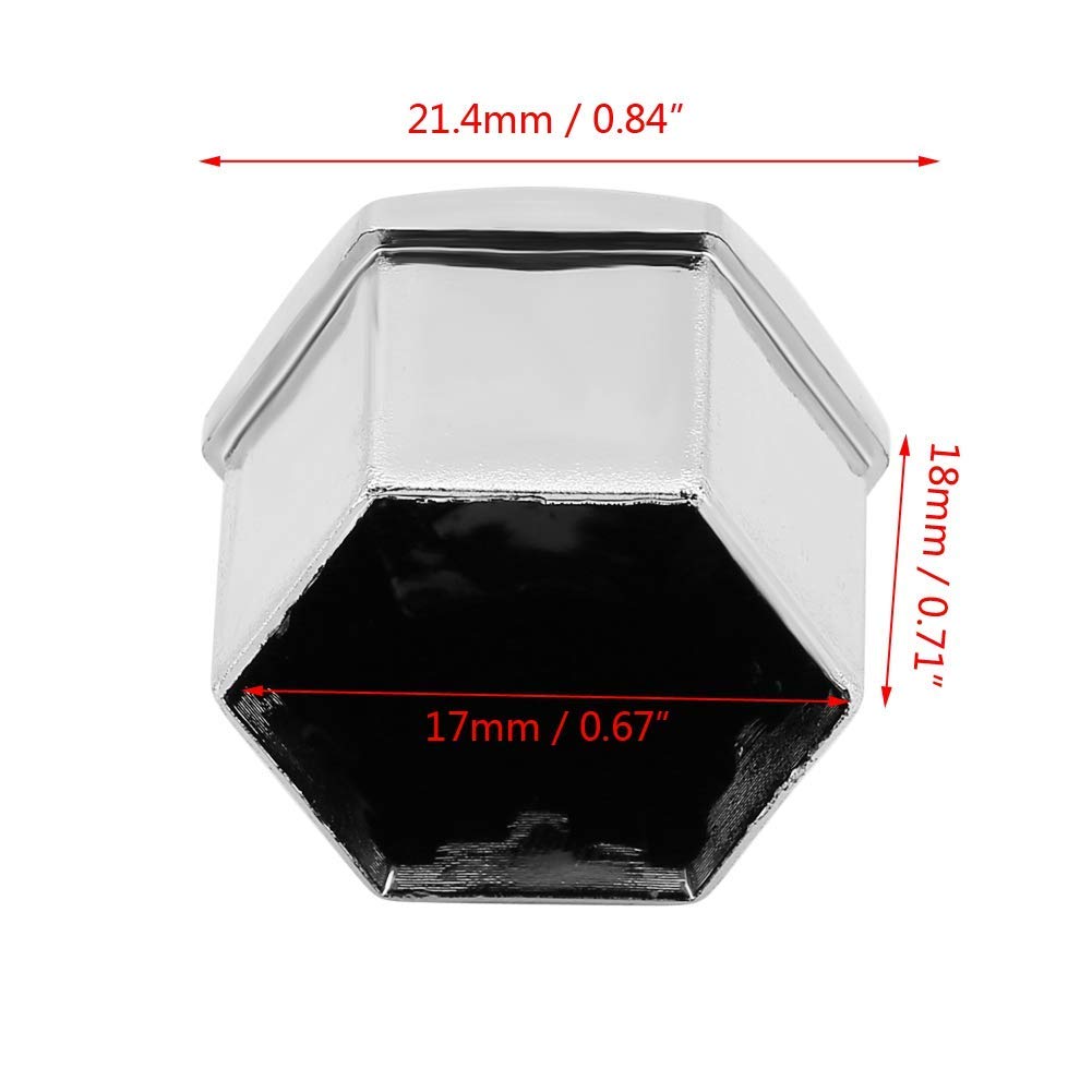 Lot De 20 Capuchons De Protection Écrous De Roue 17mm - Dorés Universels Pour Voiture, Décoratifs Et Résistants