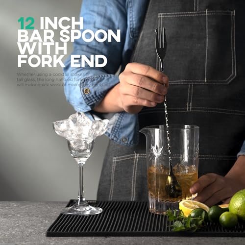 image for Homestia Muddler & Spoon Set for Cocktails, 304 Stainless Steel 10