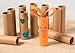 Juvale Sustainable Greetings Brown Cardboard Tubes for Crafts, DIY Craft Paper Roll (1.6 x 5.9 in, 12 Pk) - Cardboard Tube